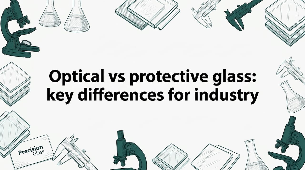 Optical vs protective glass: key differences for industry