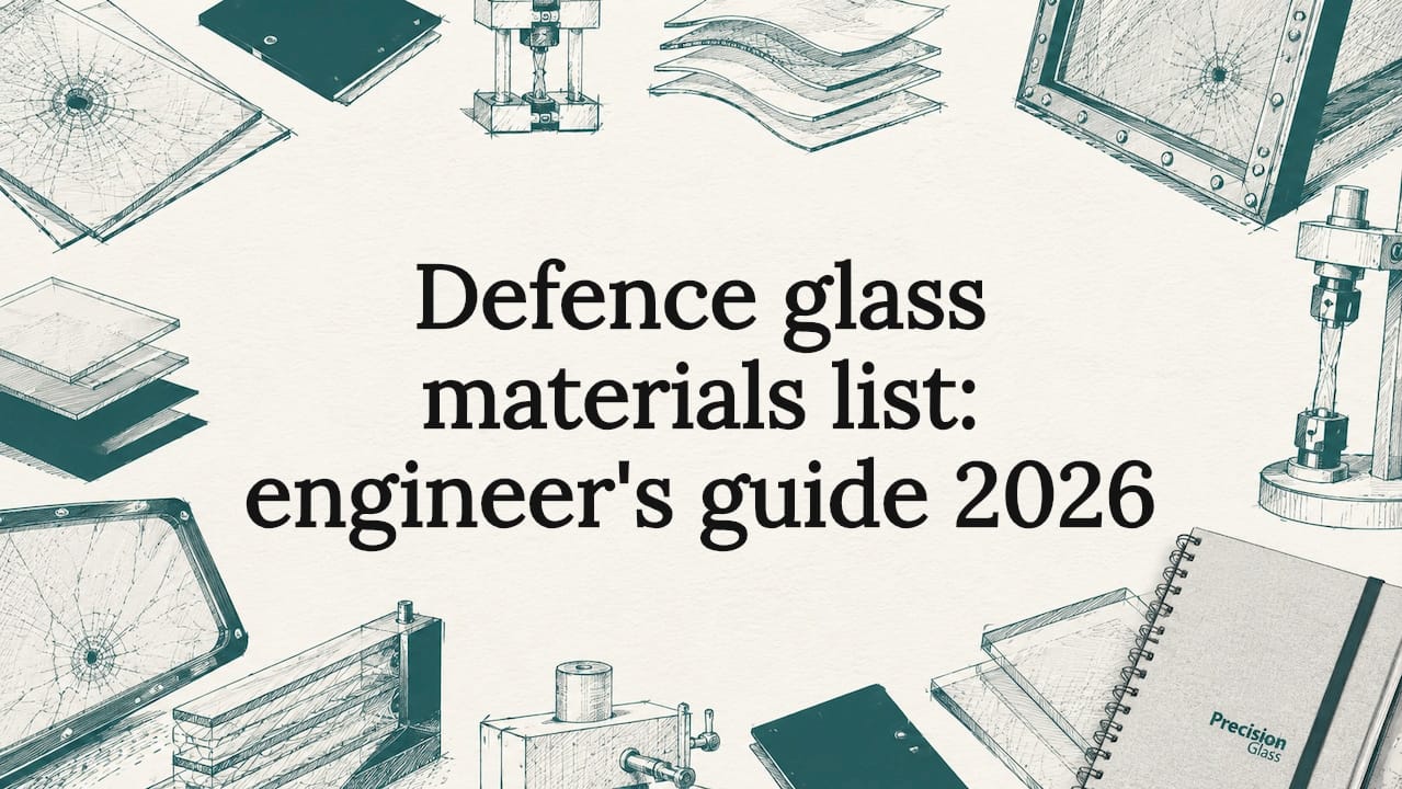 Defence glass materials list: engineer’s guide 2026