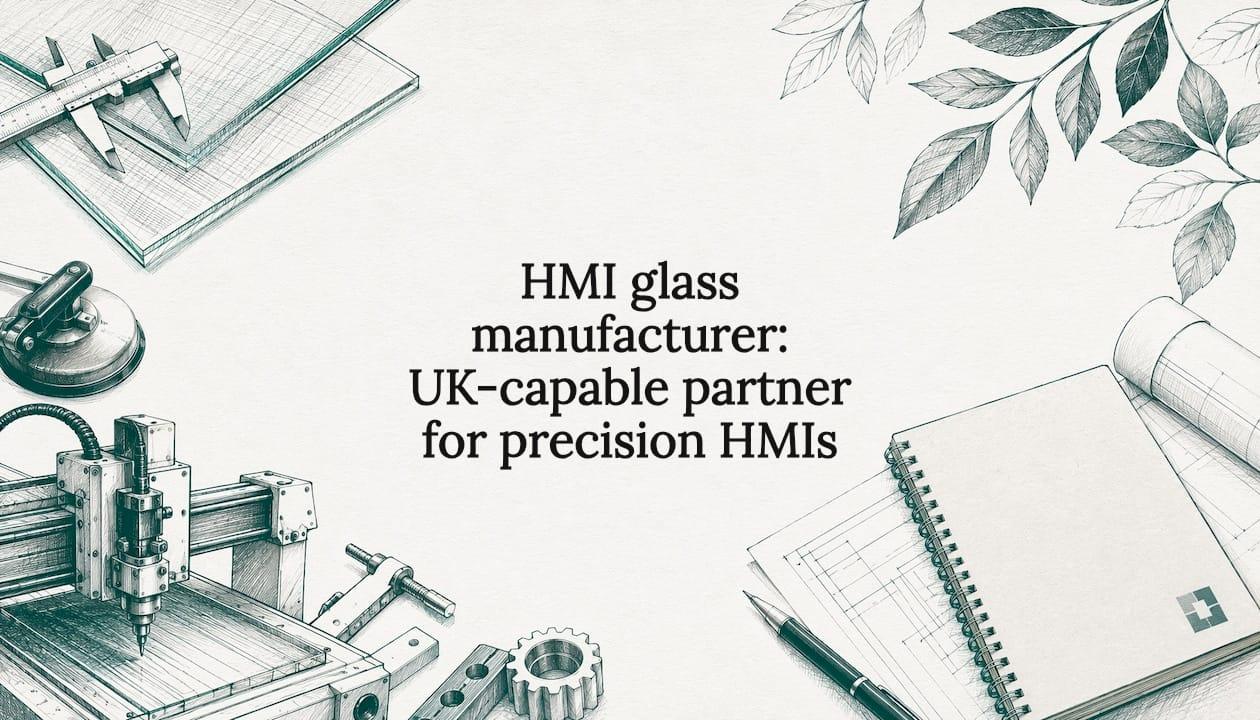 HMI glass manufacturer: UK-capable partner for precision HMIs