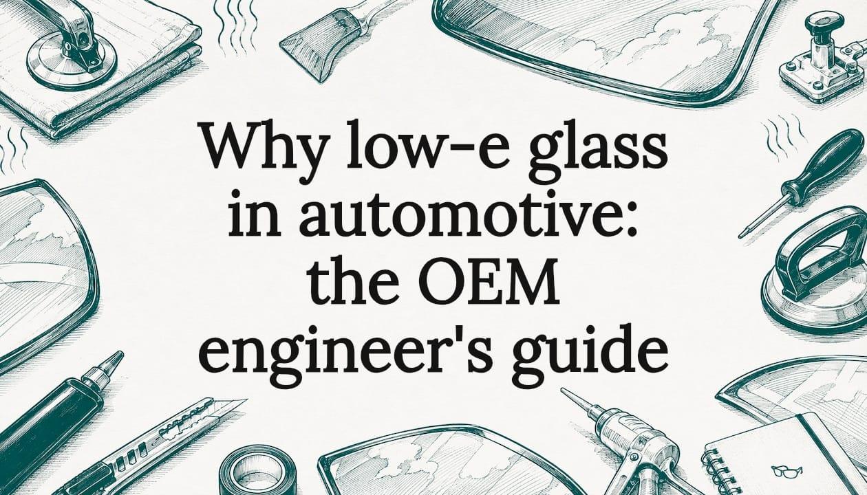 Why low-e glass in automotive: the OEM engineer’s guide