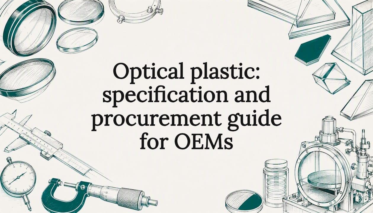 Optical plastic: specification and procurement guide for OEMs