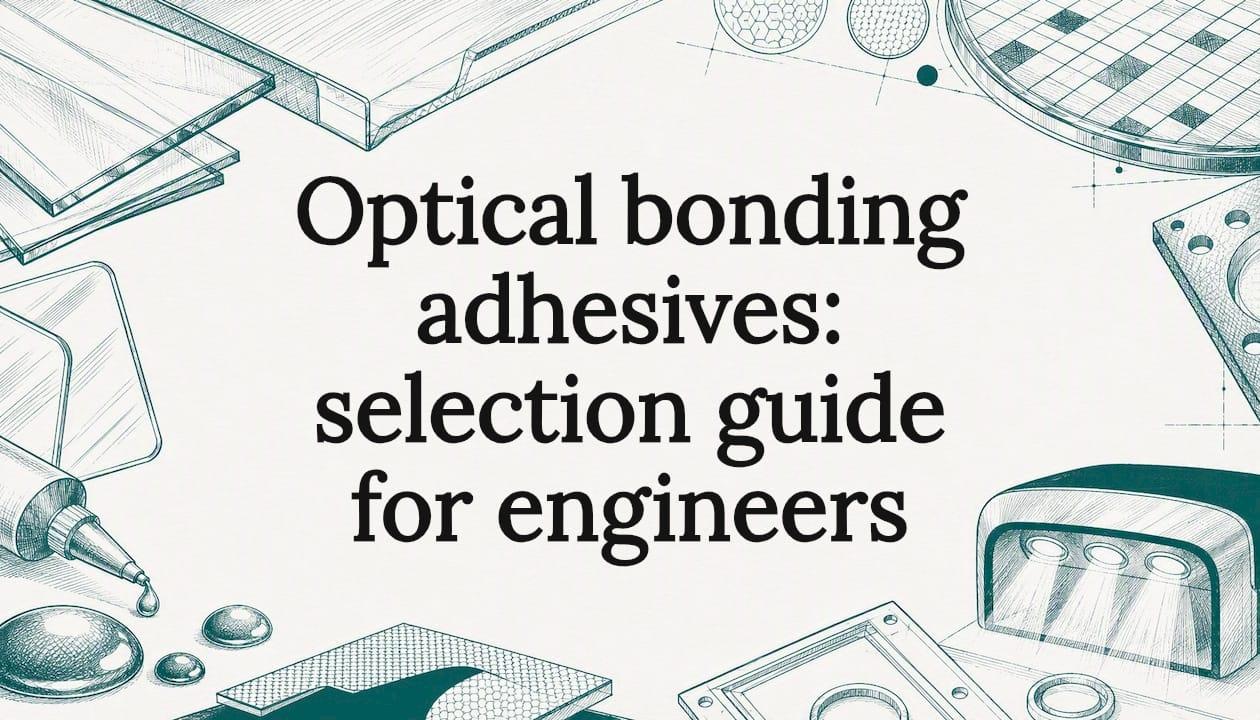 Optical bonding adhesives: selection guide for engineers