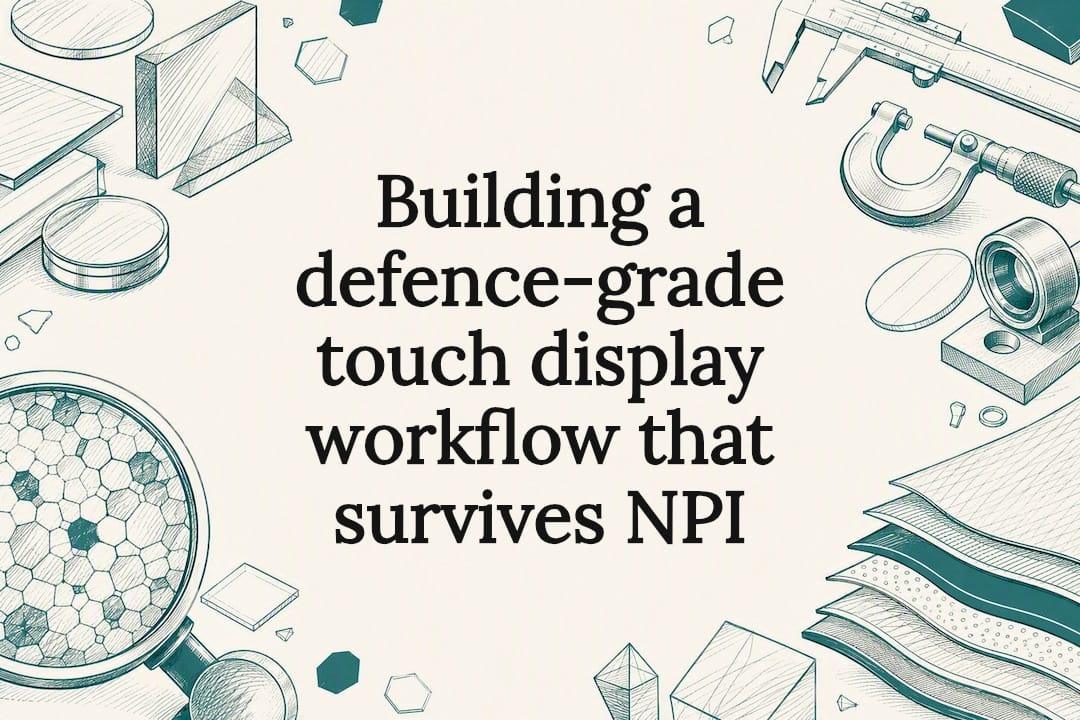 Building a defence-grade touch display workflow that survives NPI