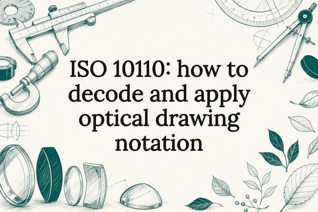 ISO 10110: how to decode and apply optical drawing notation