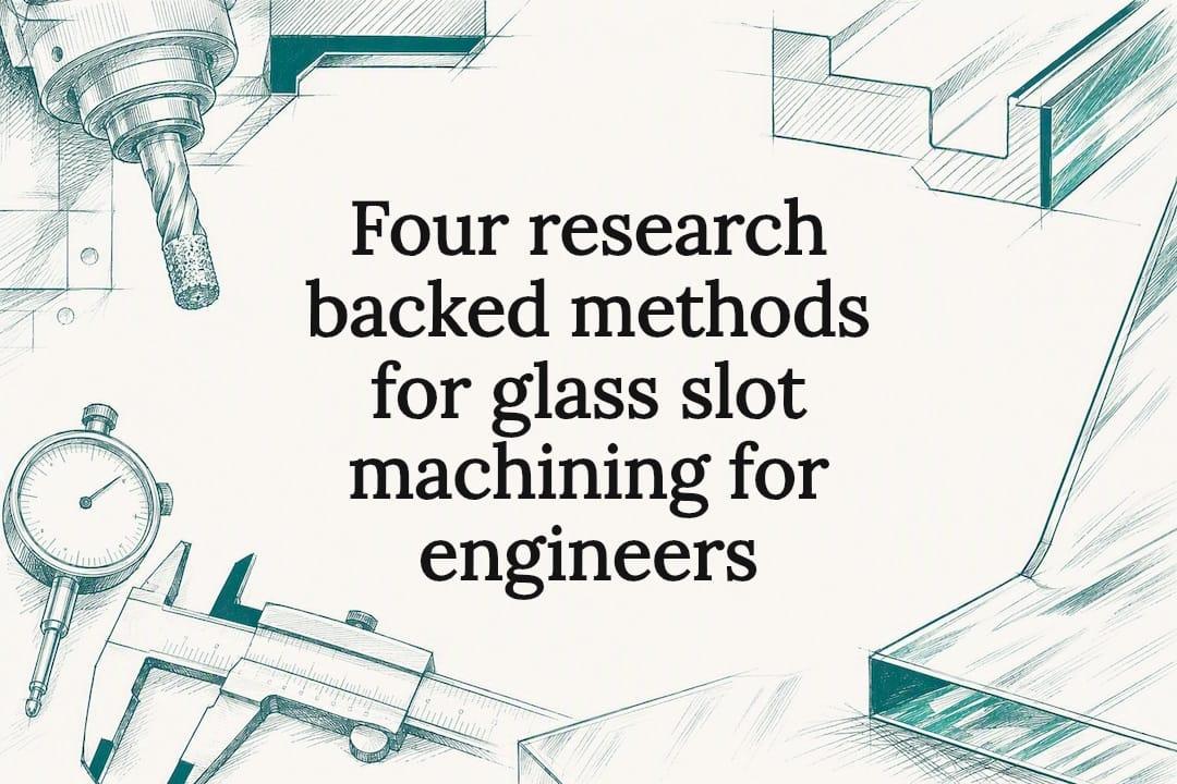 Four research backed methods for glass slot machining for engineers