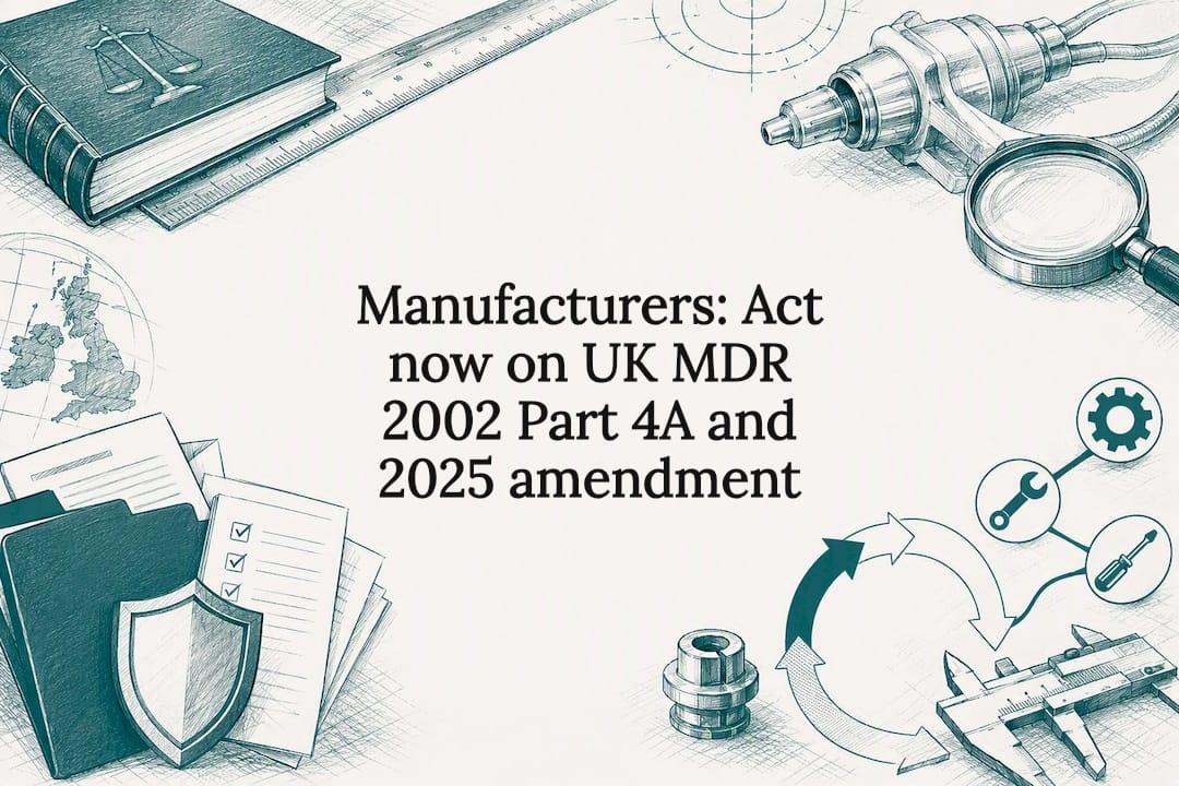 Manufacturers: Act now on UK MDR 2002 Part 4A and 2025 amendment