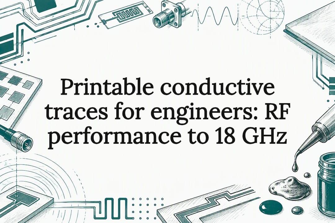 Printable conductive traces for engineers: RF performance to 18 GHz