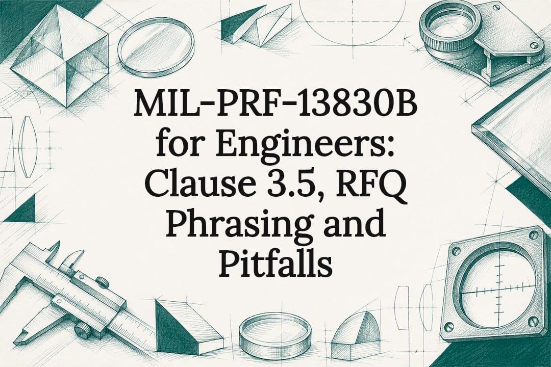 MIL-PRF-13830B for Engineers: Clause 3.5, RFQ Phrasing and Pitfalls