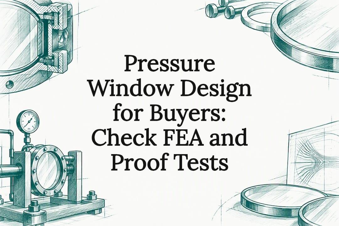 Pressure Window Design for Buyers: Check FEA and Proof Tests