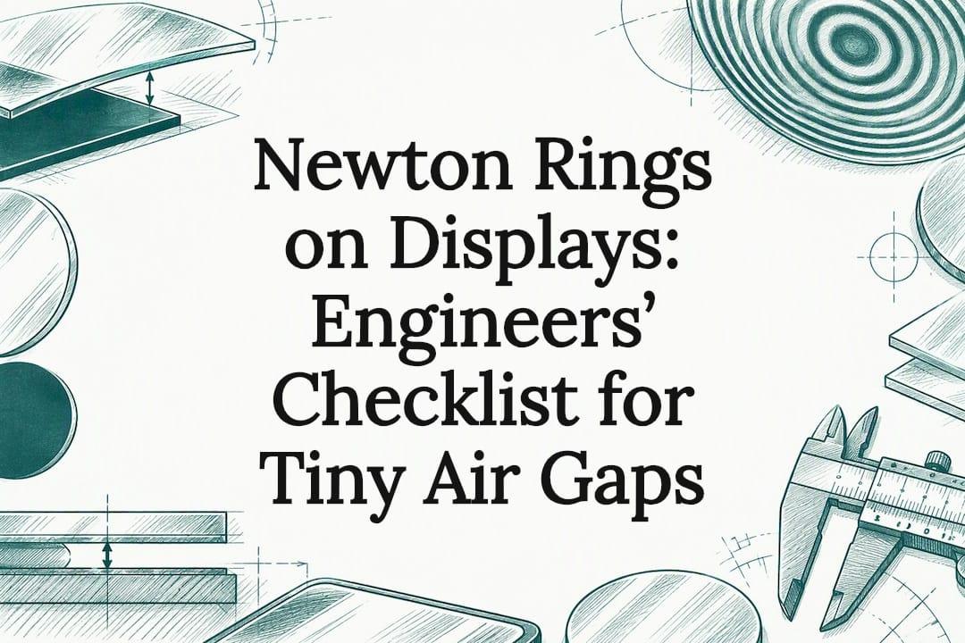 Newton Rings on Displays: Engineers’ Checklist for Tiny Air Gaps