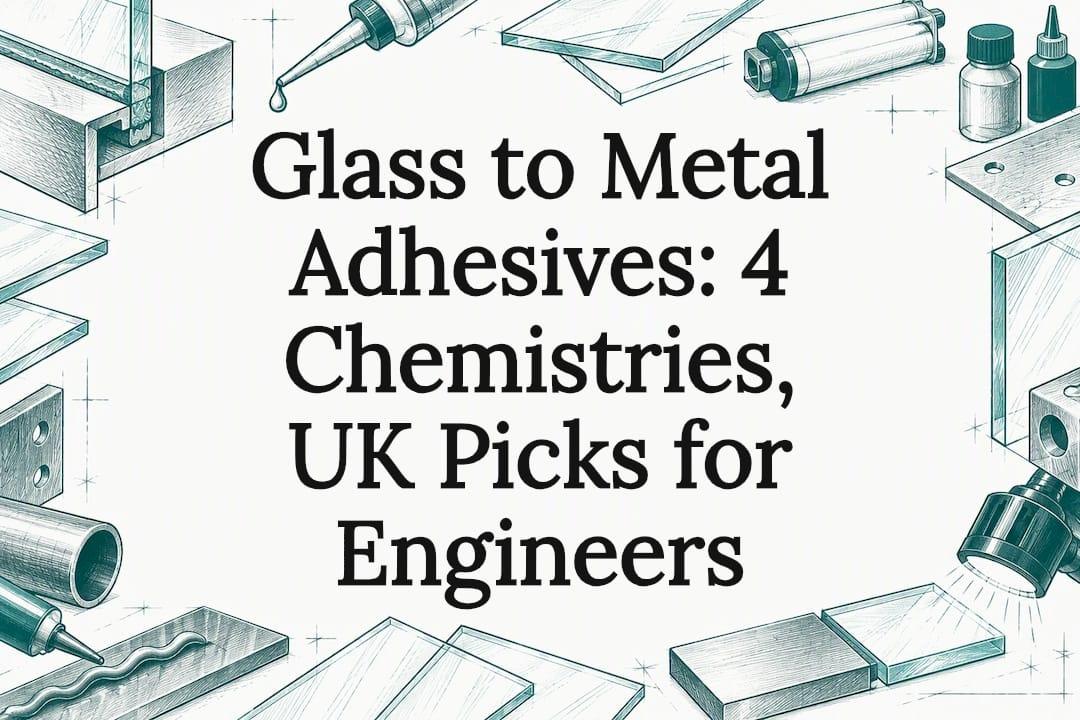 Glass to Metal Adhesives: 4 Chemistries, UK Picks for Engineers